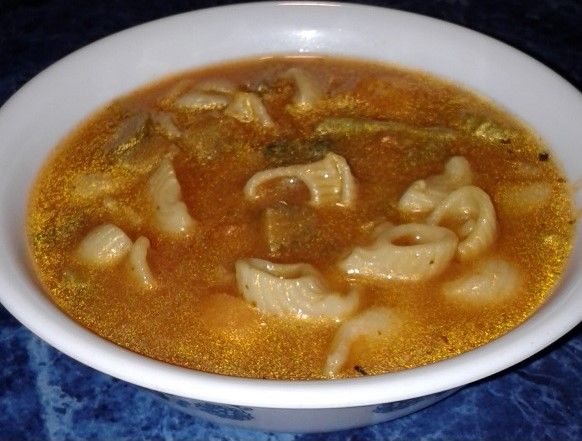 Mixed vegetabl pasta soup